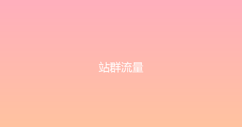 站群流量 封面图